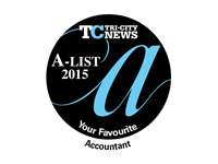 2015 A-List Favourite Accountant, Tri-City News